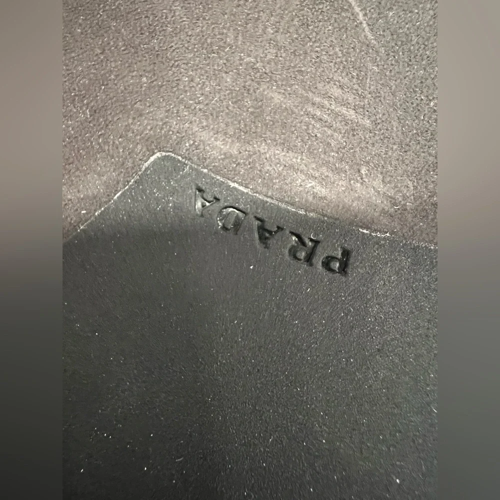 Prada Triangle Logo Slide Sandal - Picture 6 of 8